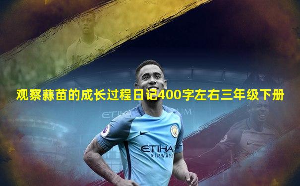 观察蒜苗的成长过程日记400字左右三年级下册