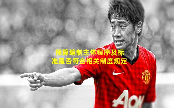 预算编制主体程序及标准是否符合相关制度规定
