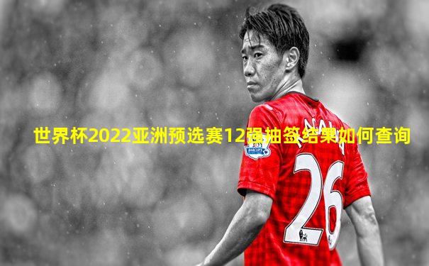 世界杯2022亚洲预选赛12强抽签结果如何查询