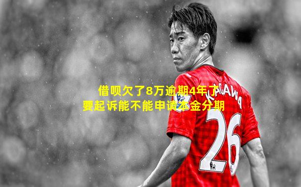 借呗欠了8万逾期4年了要起诉能不能申请本金分期