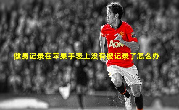 健身记录在苹果手表上没有被记录了怎么办