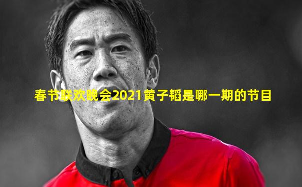春节联欢晚会2021黄子韬是哪一期的节目