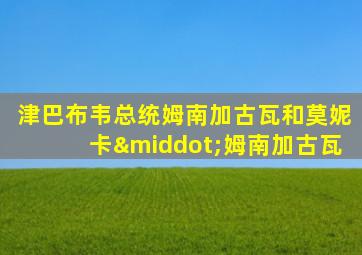津巴布韦总统姆南加古瓦和莫妮卡·姆南加古瓦