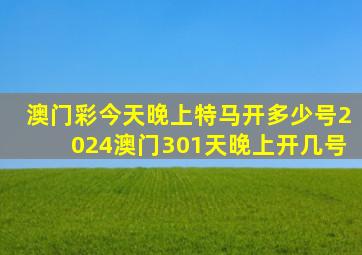 澳门彩今天晚上特马开多少号2024澳门301天晚上开几号