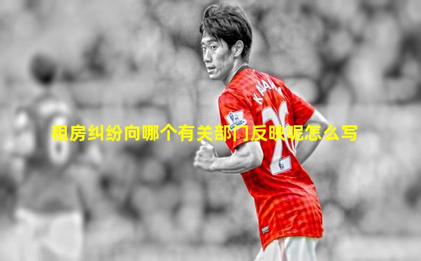 租房纠纷向哪个有关部门反映呢怎么写
