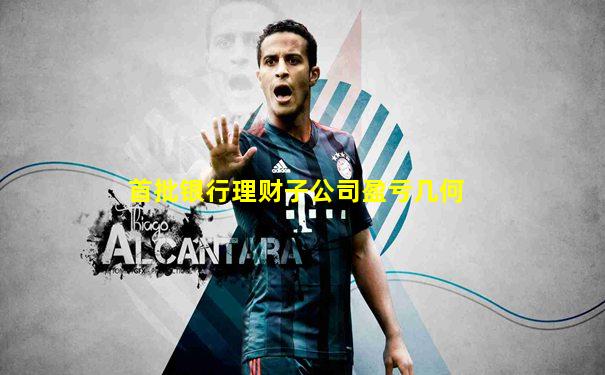 首批银行理财子公司盈亏几何